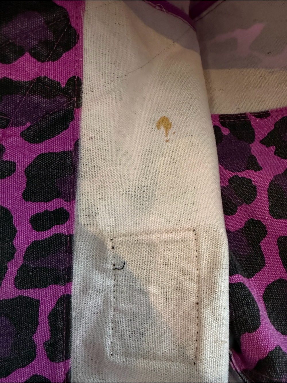 PINK Victoria's Secret Purple Leopard Print Tote Bag - Picture 4 of 5